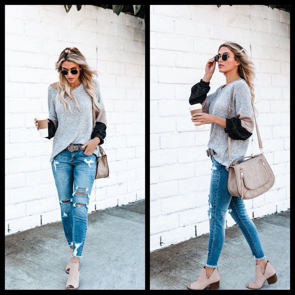 LAST‼️ Colorblock Sweater - Picture 6 of 8